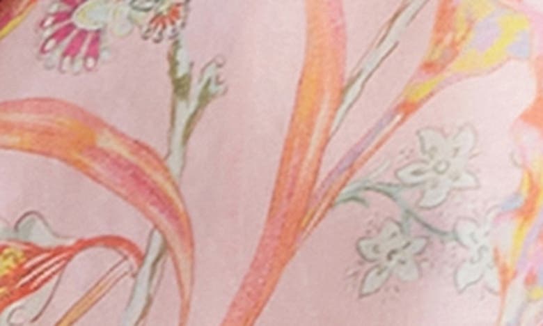 Shop Papinelle Coco Floral Cotton & Silk Short Pajamas In Pink