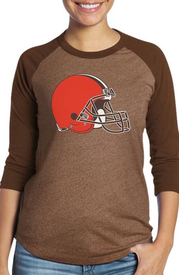 Cleveland Browns Majestic Threads Tri-Blend Pocket T-Shirt - Brown