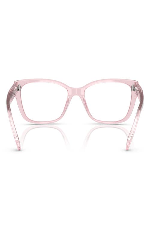 Swarovski 53mm Irregular Optical Glasses In Trans Pink