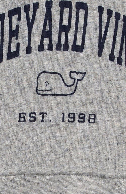 Shop Vineyard Vines Kids' Logo Graphic Hoodie In Granite Heather