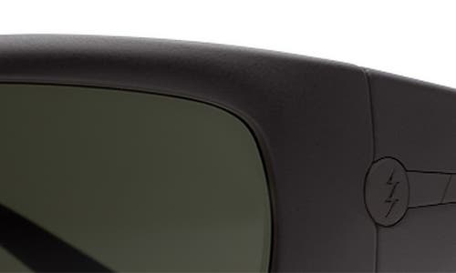 Shop Electric Bolsa Sport 45mm Wraparound Sunglasses In Matte Black/grey