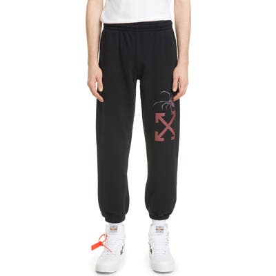 Off-White Arachno Arrow Sweatpants, Black
