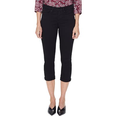 Petite Nydj Chloe Capri Jeans, Black