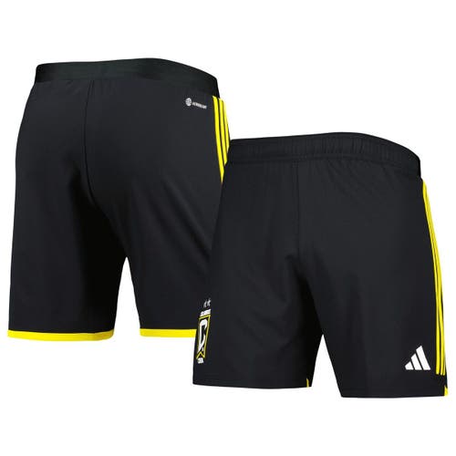 Men's adidas Black Columbus Crew 2023 Away AEROREADY Authentic Shorts