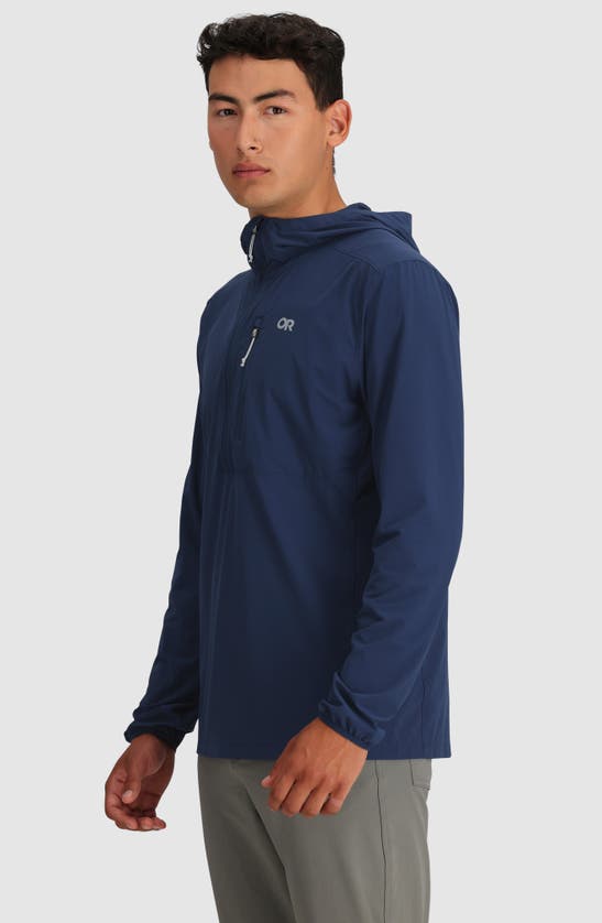 Shop Outdoor Research Astroman Air Sun Half Zip Hoodie In Cenote