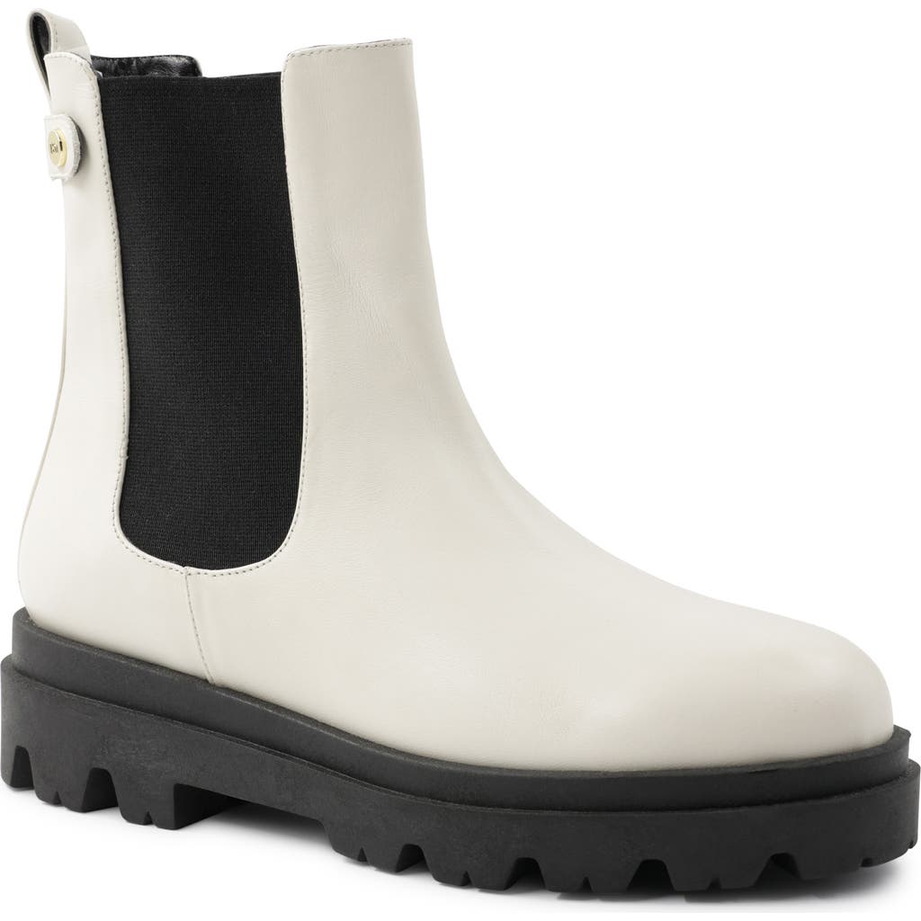 Bruno Magli Alma Lug Chelsea Boot In Off White