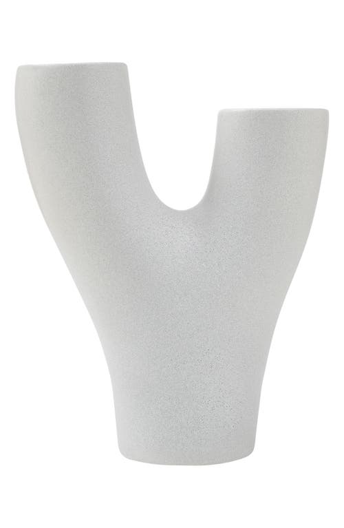 Renwil Jocasta Ceramic Stoneware Decorative Large Vase In White