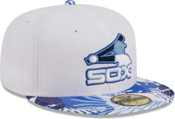 Men's New Era White/Blue Chicago Cubs Flamingo 59FIFTY Fitted Hat