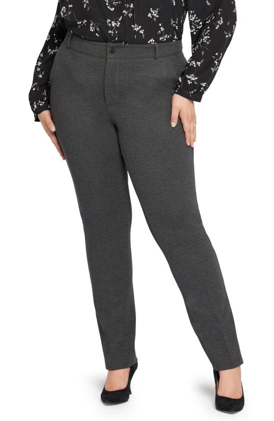 Nydj Sculpt-her™ Classic Trousers In Charcoal Heathered