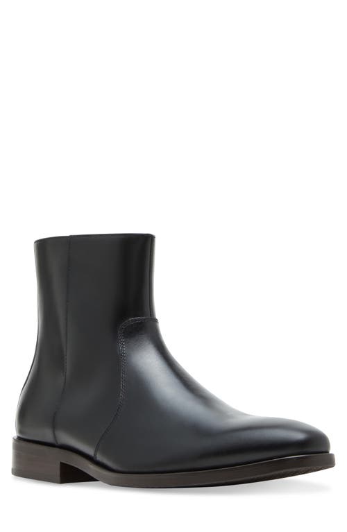 Steve Madden Jeronimo Zip-up Boot In Black