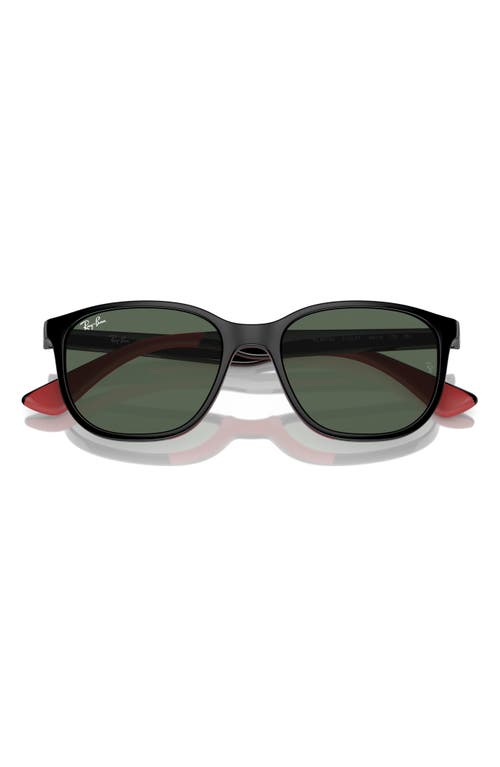 Ray Ban Ray-ban Kids' Junior 48mm Square Sunglasses In Black/rubber Red