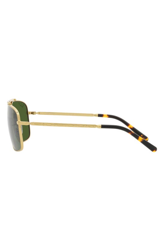 Shop Ray Ban Ray-ban 62mm Polarized Pillow Sunglasses In Yellow Gold