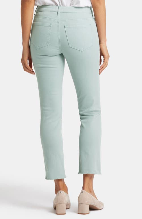 Nydj Sheri Frayed Hem Slim Jeans In Snowpass Mint