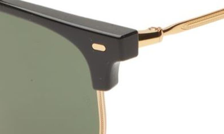 Shop Ray Ban Ray-ban Clubmaster 55mm Square Sunglasses In Black