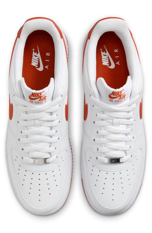 Shop Nike Air Force 1 '07 Sneaker In White/dragon Red/white