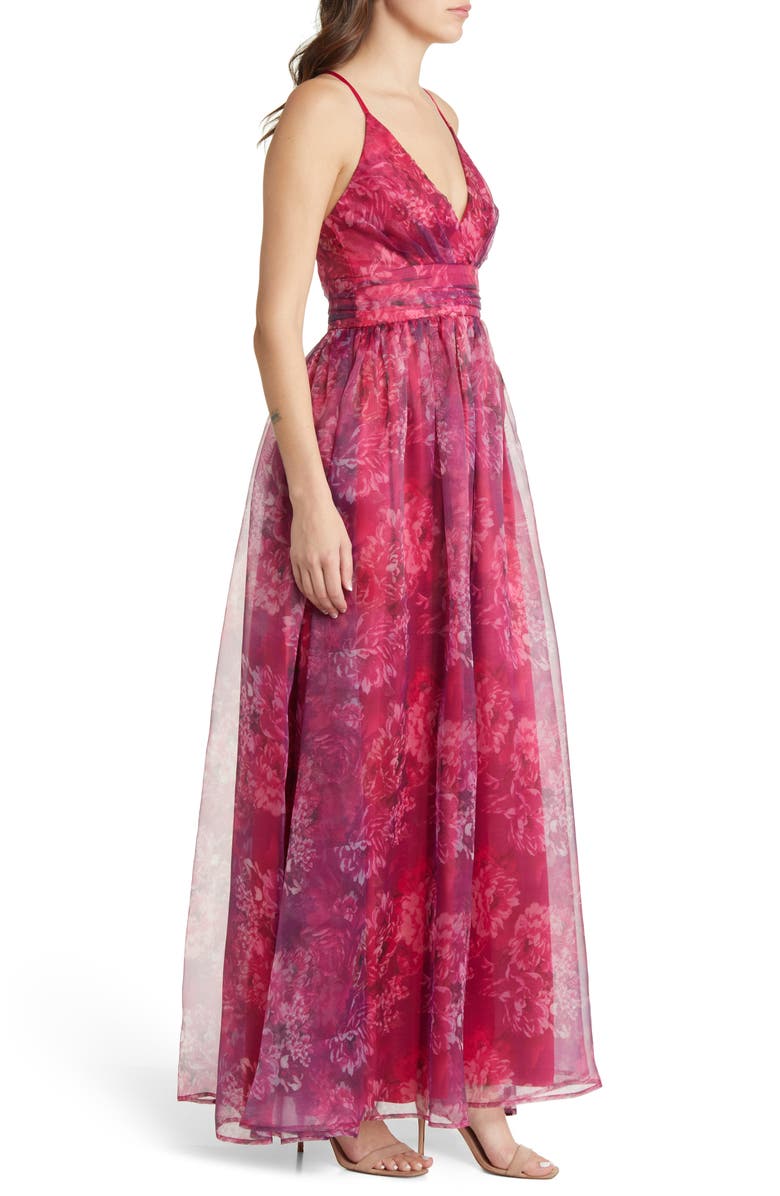 Lulus Romance That Wows Floral Organza Gown | Nordstrom