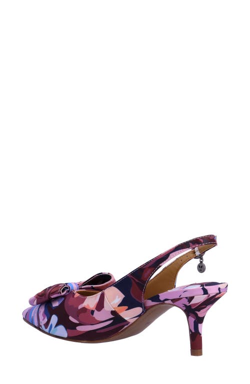 Shop J. Reneé J.renée Devika Slingback Pointed Toe Pump In Purple/blue/white