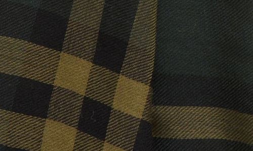 Shop Burberry Giant Check Wool Scarf In Shadow