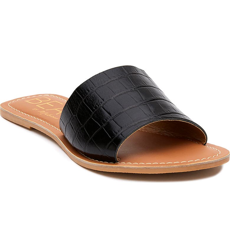 BEACH BY MATISSE Coconuts by Matisse Cabana Slide Sandal, Main, color, BLACK FABRIC
