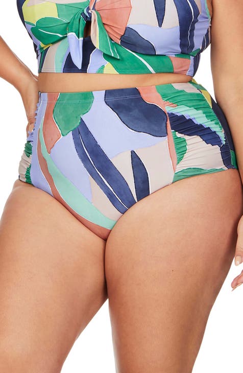 Lav Botticelli High Waist Bikini Bottoms (Regular & Plus Size)