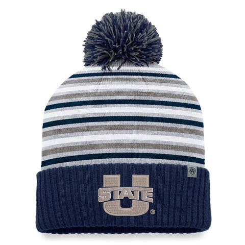 Men's '47 Navy Syracuse Orange Breakaway Cuffed Knit Hat with Pom