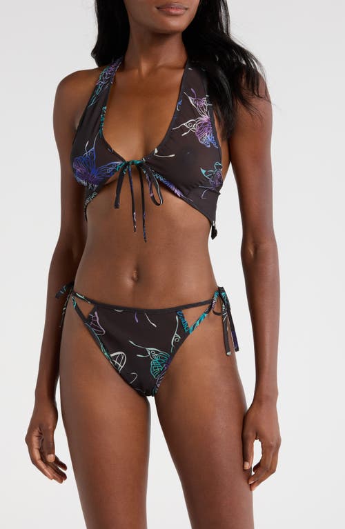 Shop Hauty Mariposa Bra & Tanga Set In Black