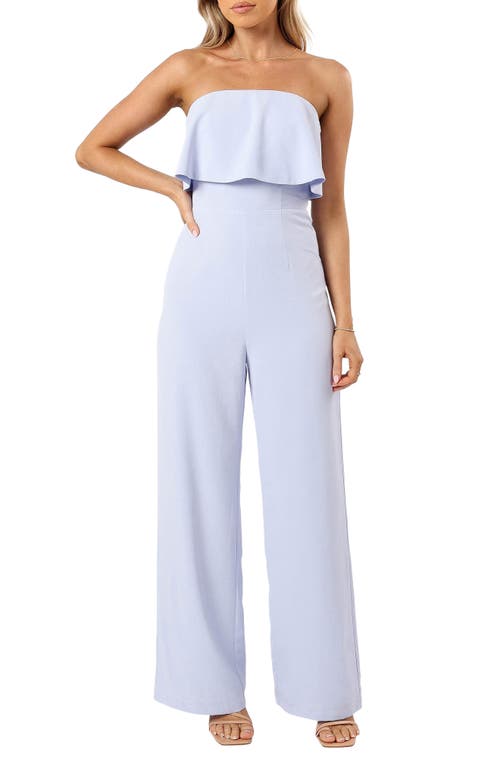 Petal & Pup Annabella Strapless Jumpsuit Blue at Nordstrom,