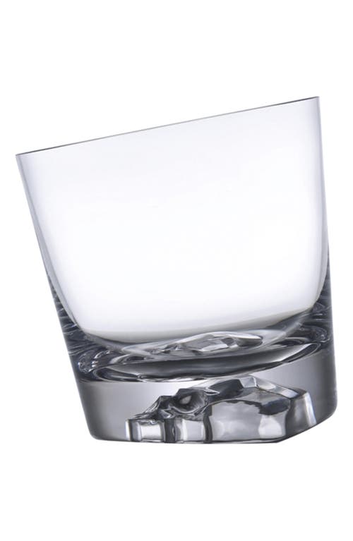 NUDE Set of 2 Slanted Skull Whiskey Glasses in Clear