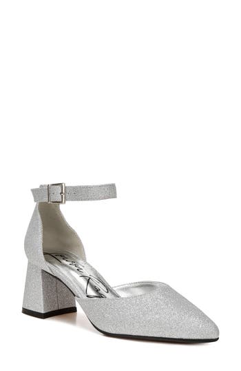 London Rag Taznia Ankle Strap Pump In Silver