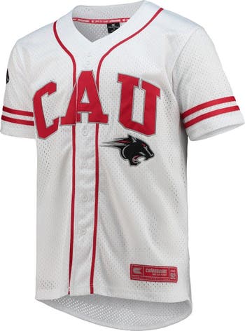Louisville Cardinals Colosseum Free Spirited Mesh Button-Up Baseball Jersey  - White