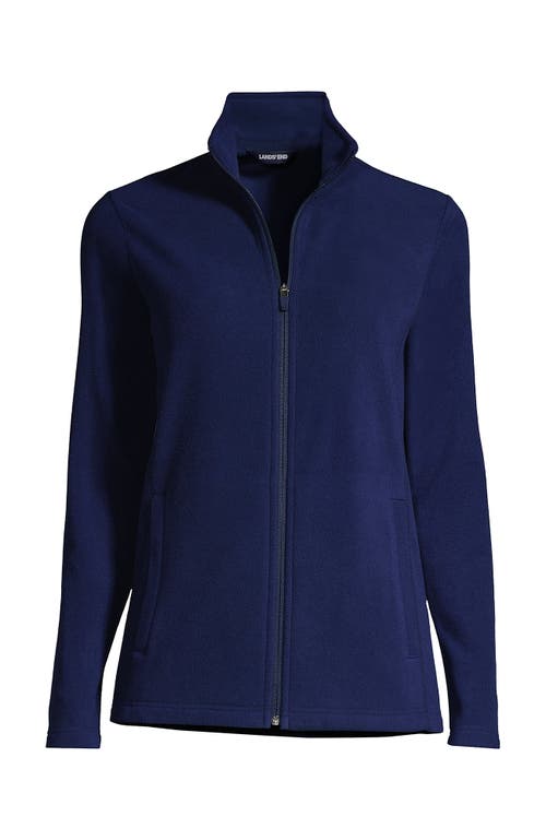 Shop Lands' End Anyweather Fleece Full Zip Jacket In Deep Sea Navy