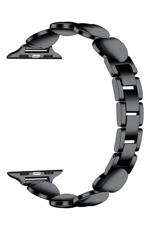 The Posh Tech Aphrodite Heart Bracelet Apple Watch® Watchband In Black