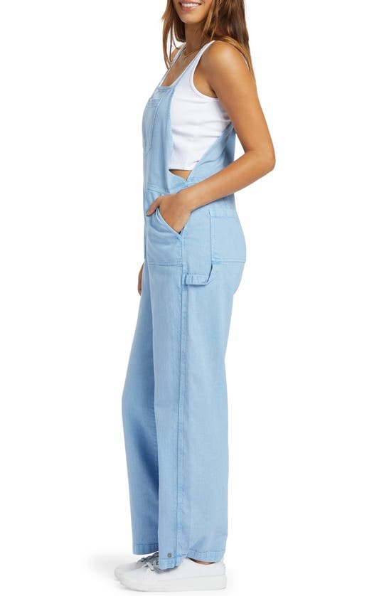 Shop Roxy Crystal Coast Overalls In Bel Air Blue