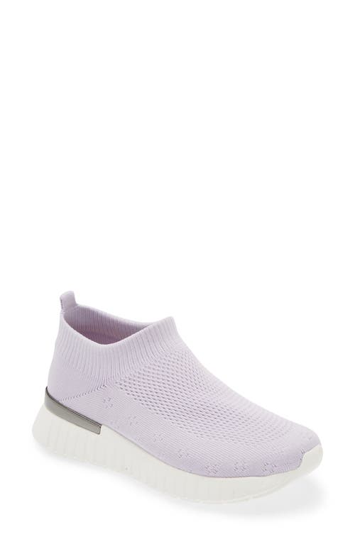 Shop Ilse Jacobsen Knit Slip-on Sneaker In Lavendar Mist