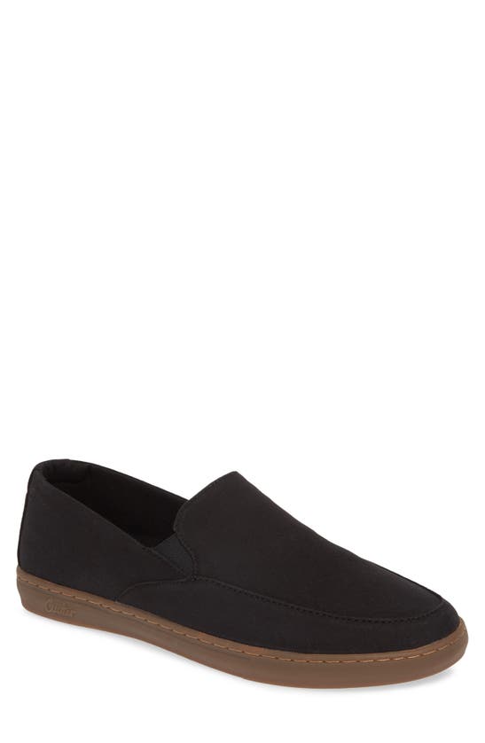 Travismathew Cuater By  Tracers Slip-on Sneaker In Black/ Gum