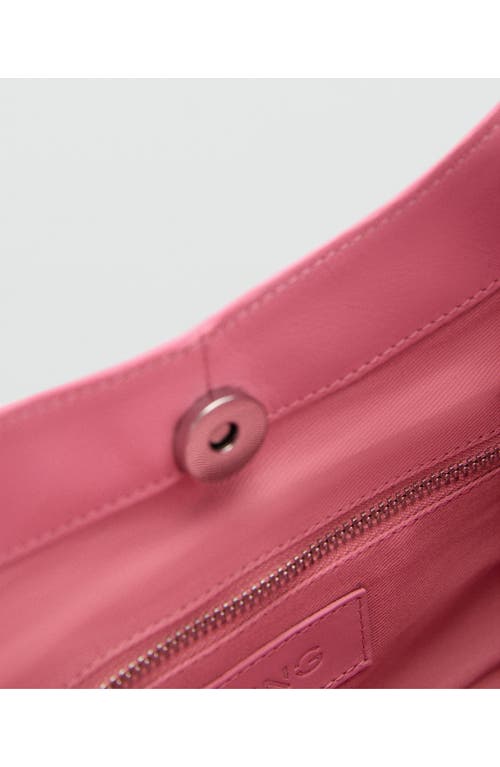 Shop Mango Studded Hobo Bag In Bubblegum Pink