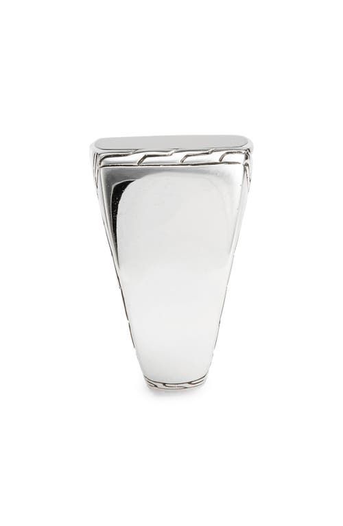 Shop John Hardy Classic Chain Signet Ring In Silver