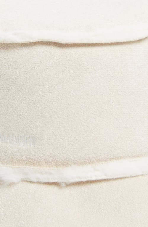 Steve Madden Mai Faux Fur Trim Bucket Hat In Off White