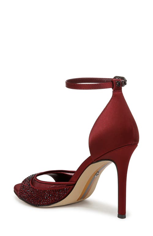 Shop Sam Edelman Krissa Ankle Strap Sandal In French Burgundy