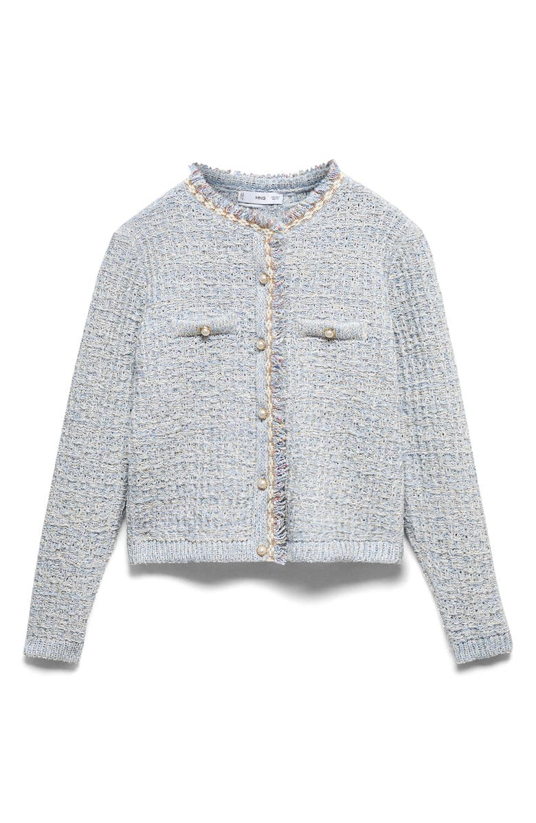 MANGO Jewel Button Tweed Jacket | Nordstrom