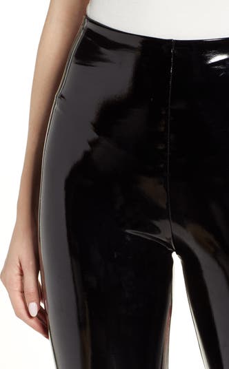 Womens Commando black Faux Patent Leather 5-Pocket Trousers