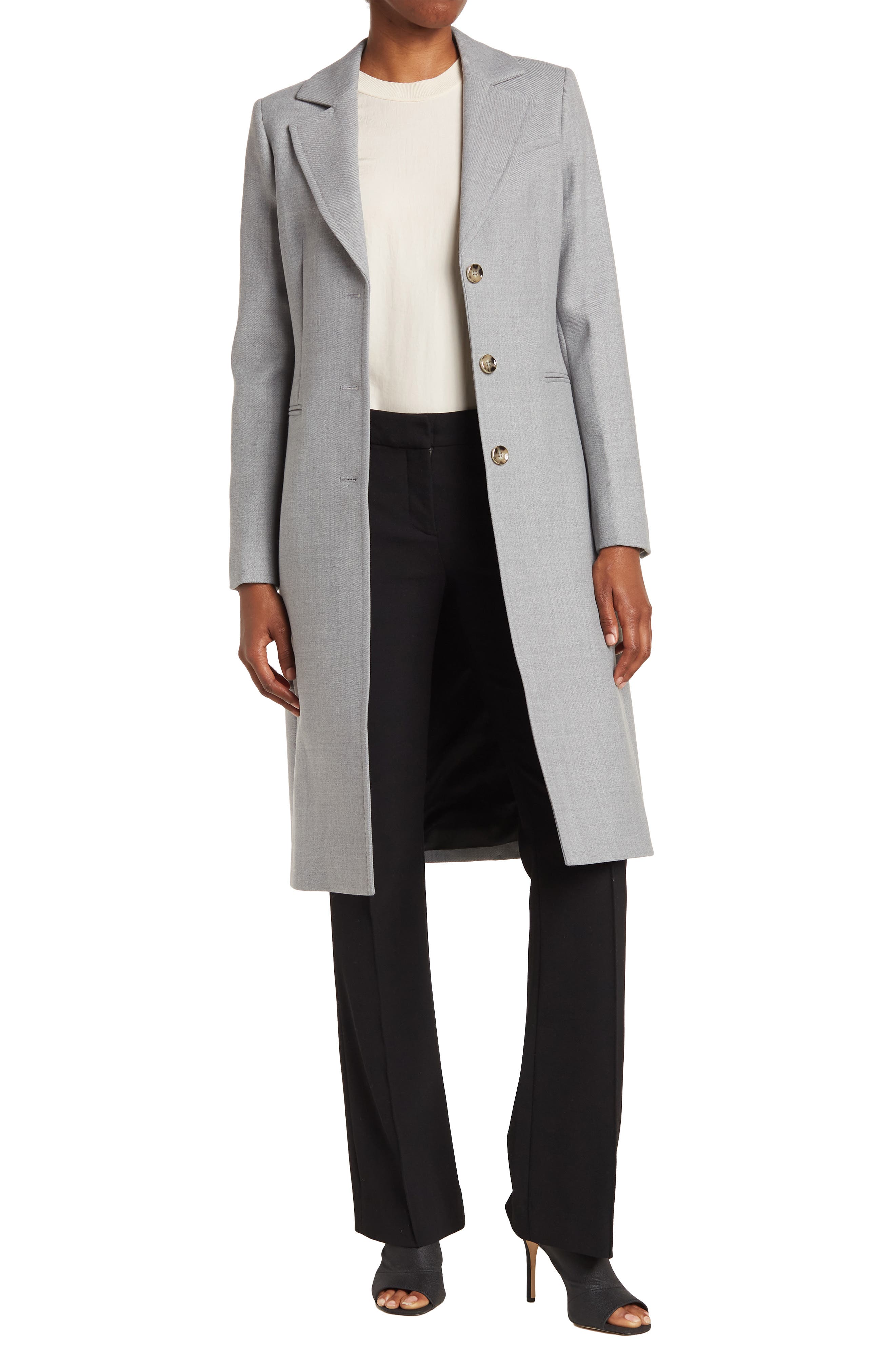 ted baker grey wool coat