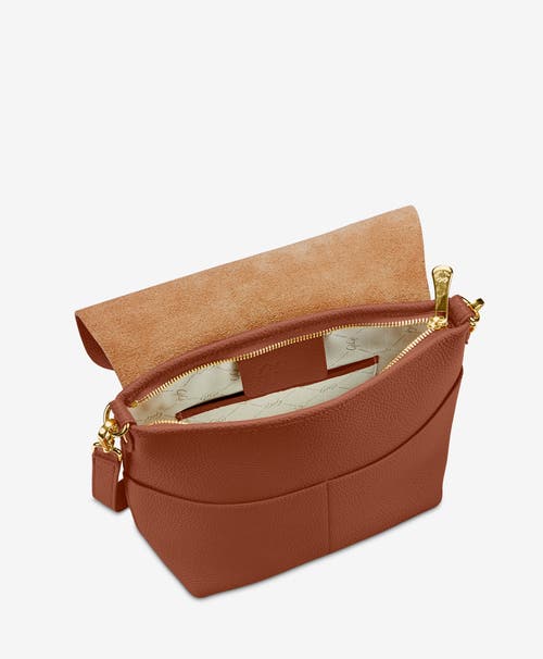 Shop Gigi New York Andie Crossbody In Saddle