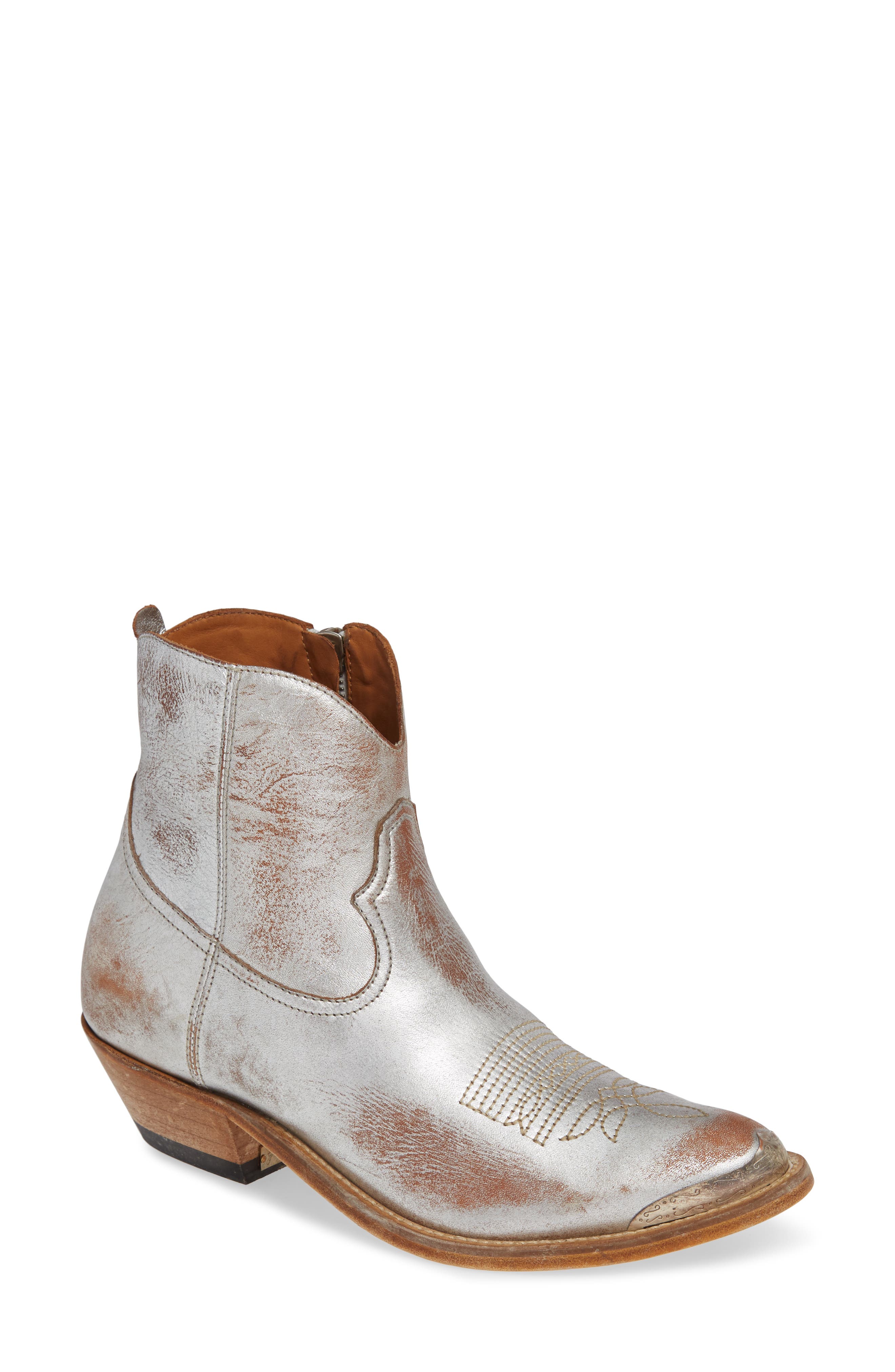 metallic booties nordstrom