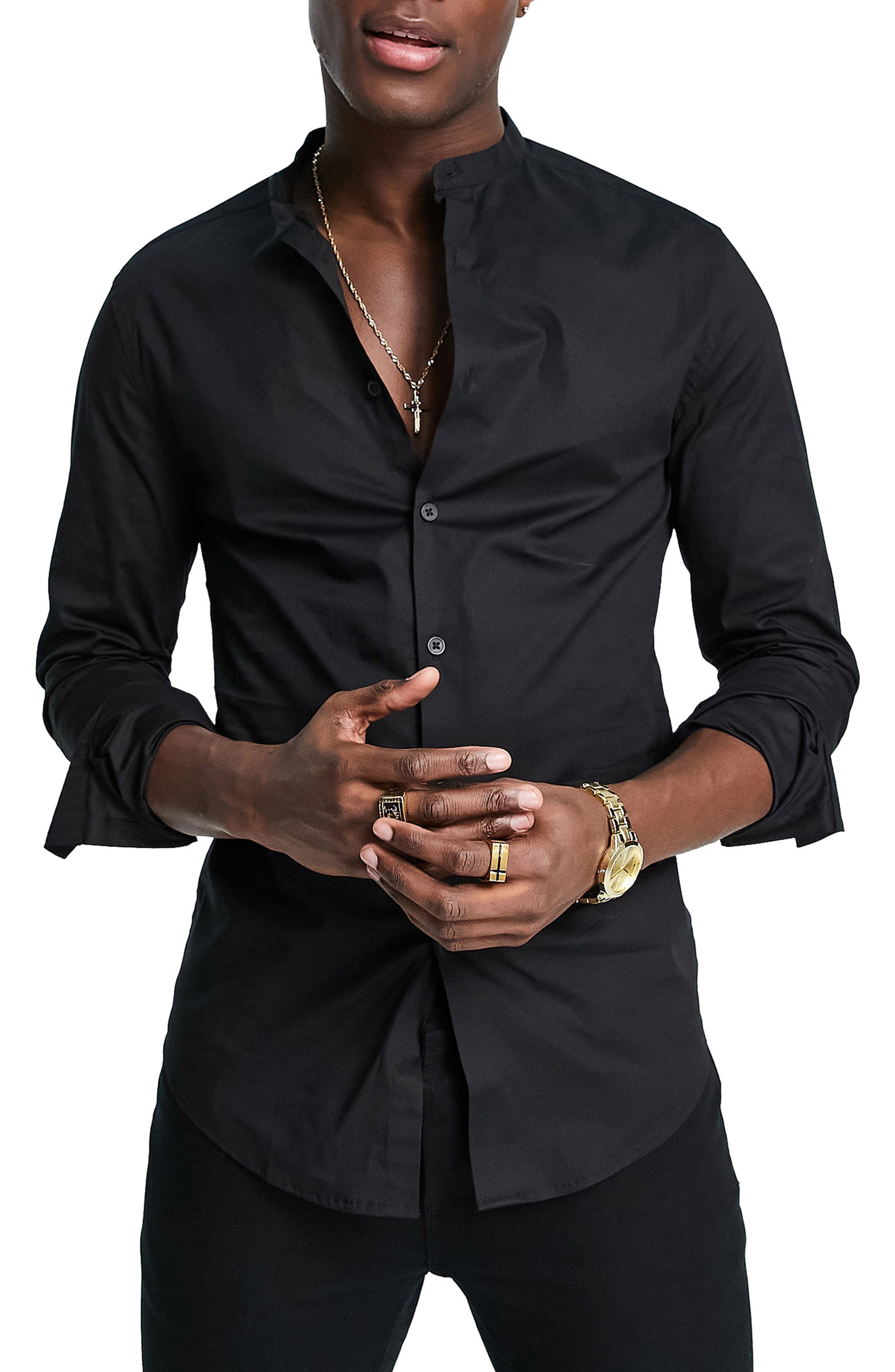 Men's Black Button Up Shirts | Nordstrom