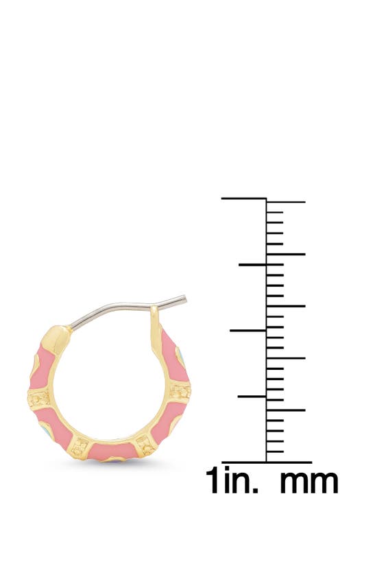 Shop Lily Nily Kids' Flower Hoop Earrings In Pink