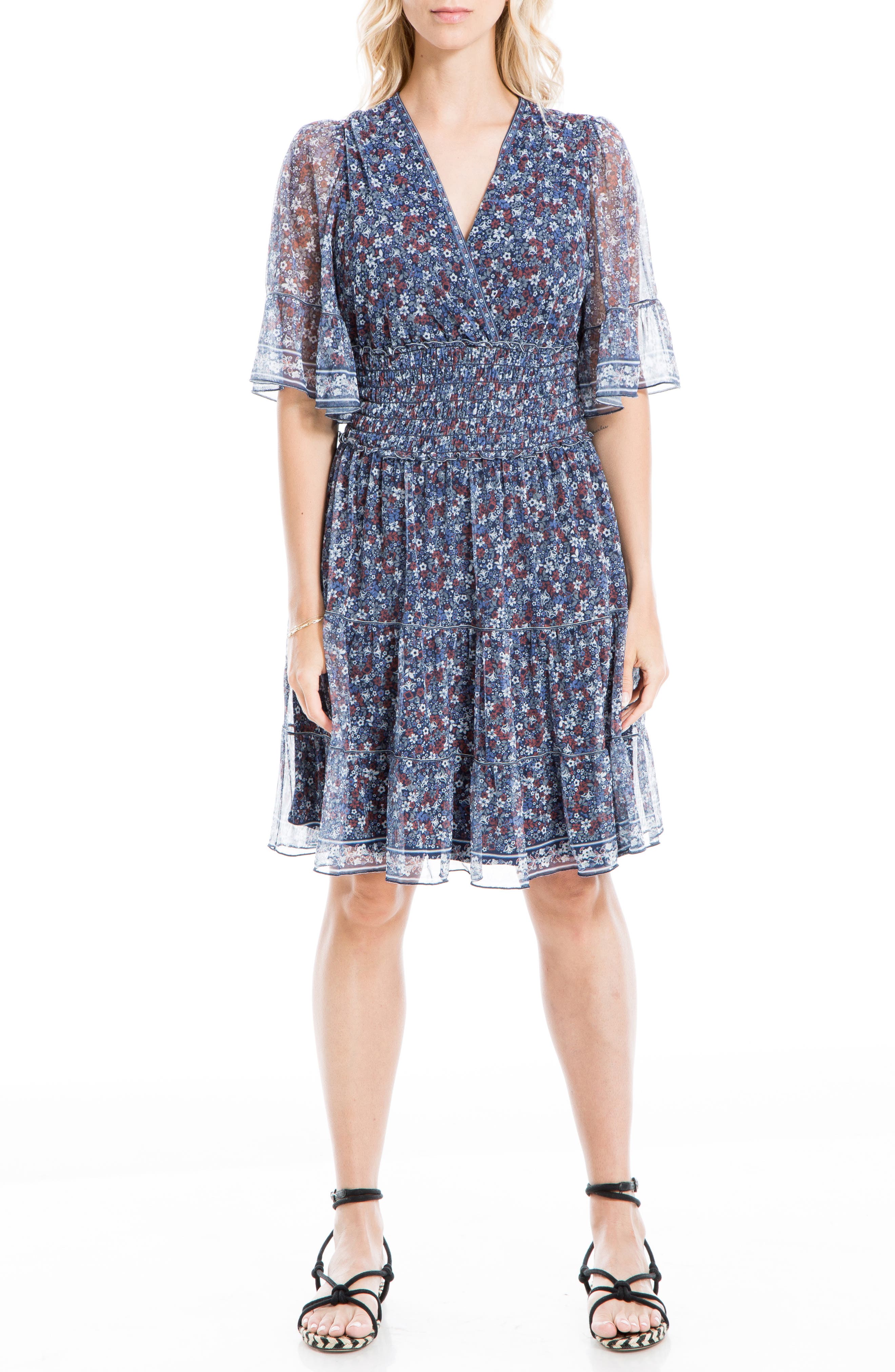 Max studio flutter sleeve dress Clearance