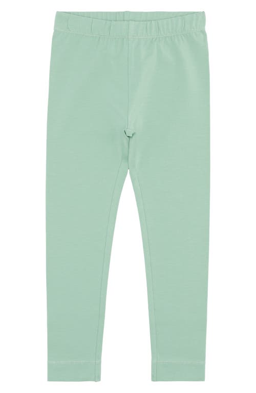 MILES THE LABEL Kids' Stretch Organic Cotton Leggings in 805 Dusty Green