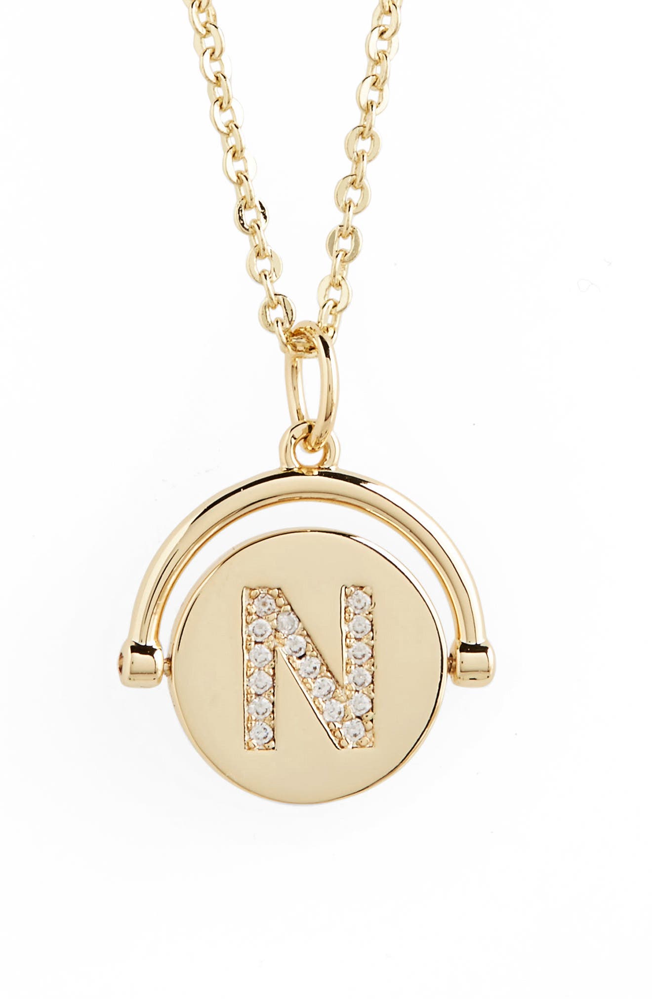 Lulu DK Love Letters Spinning Initial Necklace Nordstrom