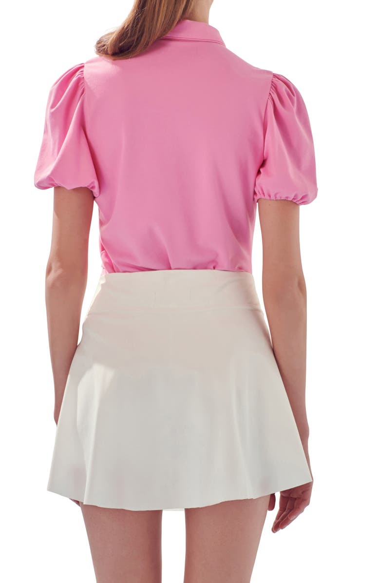 English Factory Puff Sleeve Jersey Top Nordstrom